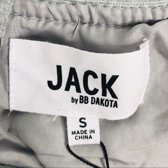 Jack by BB Dakota Grey Snap Tunic Vest S NWT - Picture 3 of 8